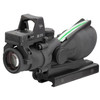 Trijicon - TA31-C-100552 - Trijicon ACOG 4x32 223 Green XHR with RMR red dot sight mounted for precision targeting.