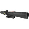 Trijicon - TA55A - Trijicon Acog 5.5x50 Red Chv 308 Flt Rifle Scope, tactical optical sight with black matte finish, magnification glass, and illuminated red reticle for precise aiming.