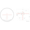 Trijicon Tenmile 5-50x56 Elr Mra R/g, detailed reticle scope diagram with calibration details for precision shooting.