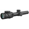 Trijicon - TR25-C-200090 - Trijicon Accupoint 1-6x24 Bac Red, tactical rifle scope with black matte finish, adjustable turrets, and bright red reticle.