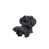 JE Machine Tech .223 5.56 Tactical Polymer Front And Rear Flip Up Sight Set PS22B, black polymer tactical flip-up sight set for rifles.
