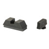 AmeriGlo GL-453 Premium Sights for Glock 43X/48 with Holosun 407/507K – Enhanced Accuracy & Performance, black sight mounts with textured grip for improved aiming