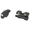 Meprolight 0227713101 - Premium Night Sights for S&W K, L, N Series, close-up image of illuminated night sights for enhanced low-light shooting accuracy with black finish and glowing reticles.
