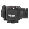 Sig Sauer SOEC22100 Echo CV25 Thermal Clip-On with BDX 2.0, Parallax-Free Eyepiece, Compact Design, Waterproof 25mm Optics, black color, mounted on a firearm.
