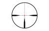 Sig Sauer SOTS41000 TANGO-SPR Scope with Hellfire Illuminated FL-4 Reticle, factory installed mount, and 0.5 MOA adjustment, view of the reticle through the scope.