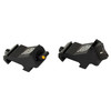 XS Sights AR-0008-1N XTI2 Tactical Iron Sights - Fast Target Acquisition with Ember Glow Dot & Adjustable Windage, two black rifle iron sights with precision adjustment features and bright ember glow dots for quick aiming.