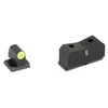 XS Sights MR-X001S-5Y DXT2 Tritium Night Sights for EDC Pistols - High-Visibility Glow Dot Design, featuring night sights with glow dots for improved low-light targeting on a pistol.