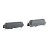 Magpul Industries MAG463-GRY Hunter/SGA Cheek Riser Kit - Adjustable Cheek Piece Height for Optimal Sight Alignment, two gray cheek riser pads for firearms.
