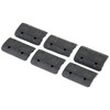 Magpul Industries MAG603-GRY M-LOK Type 2 Low-Profile Rail Covers - Six Panel Grip Enhancer with Custom Color Options, black textured rail covers for firearm M-LOK systems.