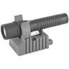 Streamlight 74301 OEM Charger for Strion Flashlight, high-quality replacement power source with a black cylindrical flashlight and grey stand.