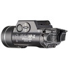 Streamlight 69167 TLR-1 HP-X Multi-Fuel Tactical Light - 1000 Lumens & 53000 Candela with Customizable Switches for Firearms, close-up of black tactical flashlight with tactical switches and branding.