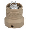 Surefire Z68-TN Tailcap Switch, durable tan-colored tailcap switch with metal spring for scout lights and flashlights, used for momentary and constant-on activation.