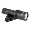 Nightstick LGL-150 Compact Long Gun Light Kit - 450 Lumens Waterproof Durable LED Tactical Flashlight with Picatinny Mounts, black handheld flashlight with adjustable focus and mounting bracket.