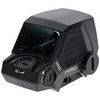 Crimson Trace Corporation Crimson Trace HRO Tactical Reflex Sight 01-01810 - 2 MOA Red Dot with 50,000 Hour Runtime & Picatinny Mount, close-up view of the black tactical reflex sight with adjustable brightness controls and mounting interface.
