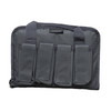 Legend Outdoor Gear PEG100-SG Tactical Pistol Case, durable black polyester case with foam padding and multiple magazine slots for secure storage of 2 pistols and 4 magazines.