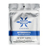 Legend Outdoor Gear AFTERSHOCK Silicone Cloth, 12x12 premium 100% cotton flannel for firearms, gear, and valuables protection shown in silver packaging with blue logo and label