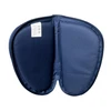 Legend Outdoor Gear PEG504-MB, image of the open blue hard shell travel case with interior compartments and a zipper closure.