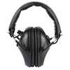 Walker's GWP-WLK1MEM, black electronic hearing protection ear muffs with adjustable headband and noise-canceling speakers.