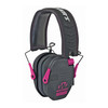 Walker's GWP-RSEM-PNK Electronic Hearing Protection with Omni Directional Microphones and Sound Activated Compression, pink and black safety earmuffs with adjustable headband and noise reduction features.