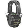 Walker's GWP-RSEMRH-MCCG, tactical camouflage hearing protection earmuffs with adjustable headband and noise reduction technology.