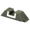 GLOCK SP04211 Steel Sights - Enhanced Sight Acquisition for All Models (Excluding G42/G43), a black metal firearm sight with a white outlined square feature, designed for improved target focus.