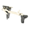 GLOCK Performance Trigger 74065, Enhanced Trigger Control for Gen4 & Gen5 G22/G23/G27/G35, shown as a close-up of the firearm trigger assembly with metal and black components.