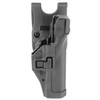 Blackhawk BH Serpa Level 3 Duty Holster for G17, right hand, in black color, rigid construction with retention features for secure carrying.