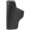 DeSantis Gunhide Insider Concealed Carry Holster 031BA80Z0, minimalist black leather holster with soft construction, designed for high comfort and minimal bulk for concealed carry.