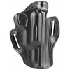 DeSantis Gunhide Speed Scabbard Holster 002BAP5Z0, open top design for quick draw, adjustable tension, high retention, black leather. 