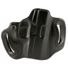 DeSantis Gunhide Mini Slide Holster 086BA8JZ0 - Premium Leather, Adjustable Tension, Quick Draw for Pistols, Black leather gun holster with secure stitching and belt slots.