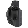 Crucial Concealment 1022 IWB Holster - Ambidextrous, Adjustable Retention & Optic Compatible, Ideal for Concealed Carry, close-up of black holster showing adjustable retention screws and ability to fit various handgun models.