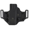 Crucial Concealment 1002 Covert OWB Holster - Adjustable Cant, Retention & Optic Compatible, black outdoor concealed carry holster for Glock 43X with adjustable features and compatibility with optic sights.