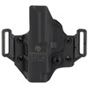 Crucial Concealment 1115 Covert OWB Holster - Adjustable Cant, Optic Compatible, 1.5 & 1.75-inch Belt Loops, black tactical holster for firearm concealment.