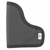 DeSantis Gunhide N38BJG2Z0 Nemesis Pocket Holster - Non-Slip, Low Friction Draw, showing a black, textured, flexible holster with stitched edges and a small white label marked G2, designed for concealed carry.