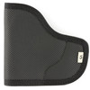 DeSantis Gunhide Nemesis N38BJV5Z0 Pocket Holster - Ultimate Non-Slip Design for Secure Carry, black textured material with curved shape and reinforced edging tailored for discreet firearm concealment.