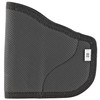 DeSantis Gunhide Nemesis N38BJ02Z0 Pocket Holster - Secure, Low Friction Draw for Ultimate Concealment, black textured fabric with wrap-around edging and white size label.