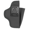 DeSantis Gunhide N87 Padded Ballistic Nylon Holster - Ambidextrous Design with Spare Magazine Pouch, black holster featuring padded ballistic nylon material and a belt clip with the DeSantis logo.