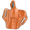 DeSantis Gunhide 001TA43Z0 Tactical Holster - High Ride with Tension Device & Thumb Break for Secure Concealment, leather holster with fastening strap and stitching details.