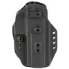 G-Code GPC-K01-108 Precision Fit Tactical Holster for Sig P320 Full/M17 - Black Prime Carry, in a close-up view showing the black polymer exterior with multiple mounting holes.