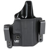L.A.G. Tactical, Inc. 1053, Concealed Carry Holster for Handgun, Black synthetic material with adjustable belt clips.