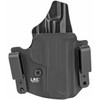 L.A.G. Tactical, Inc. LAG DFNDR S&W SHIELD 9 EZ RH BLK, black holster for S&W Shield 9 EZ with right-hand draw, made of durable material for secure carry and quick access.