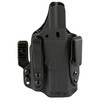 Mission First Tactical H8-GL-1 Pro Series IWB Holster - Ambidextrous Inside the Waistband Comfort with Magnetic Retention & Adjustable Cant, close-up view of black holster with retention and adjustable features.
