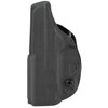 Safariland SL SPECIES SHIELD-PLS STX TAC BLK RT, exterior view of a black tactical holster with textured surface and open-top design for firearm attachment.