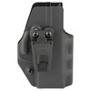 Crucial Concealment 1461 Covert IWB Holster - Ambidextrous, Adjustable Retention & Optic Compatible, black leather inside waistband holster with clip for conceal carry.