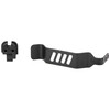 Techna Clip HELLCATBA - Durable Ambidextrous Carbon Steel Pistol Carry Clip for Concealed Holster, showing a black carbon steel firearm carry clip with a separate mounting component.