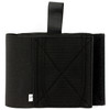 DeSantis Gunhide 060BJG3Z0 Elastic Concealed Carry Holster Band - 5 inch wide, ambidextrous, multiple sizes and colors, close-up of black elastic holster band with adjustable strap for secure firearm carry.