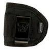 Bulldog Cases WIP-M, black tactical pouch with Bulldog logo featuring a bulldog face, made of durable nylon material with secure velcro and strap fasteners.