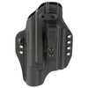 G-Code Precision Fit Black Holster for Glock 19/19X/45 Gen 3-5 with X300U-B, front view showing durable black material and adjustable retention screws