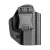 Mission First Tactical HSIG365AIWBA-BL, Versatile Ambidextrous AIWB/IWB/OWB Holster for Concealed Carry, featuring a durable black design with adjustable retention and attachment points for versatile concealed handgun carry.