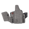 Safariland INCOG-X IWB Holster for Glock 17/19, right hand with adjustable clip and integrated magazine caddy, designed for concealed carry and compatibility with red dot sights.